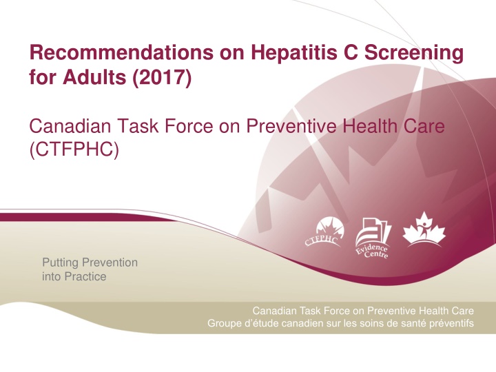 recommendations on hepatitis c screening