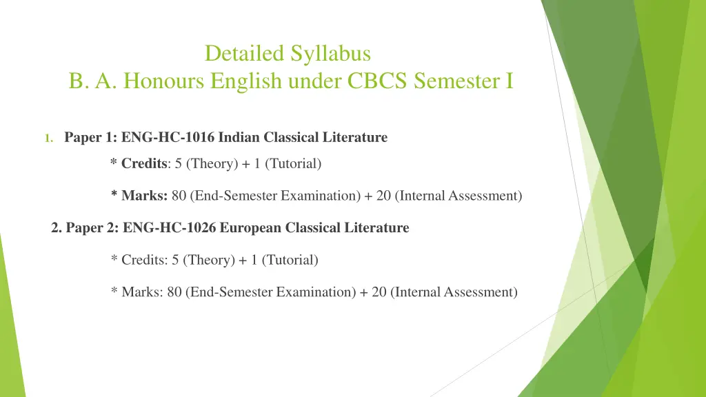 detailed syllabus