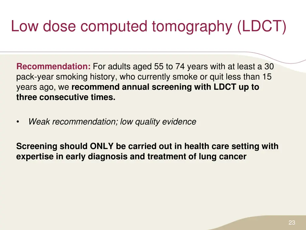 low dose computed tomography ldct