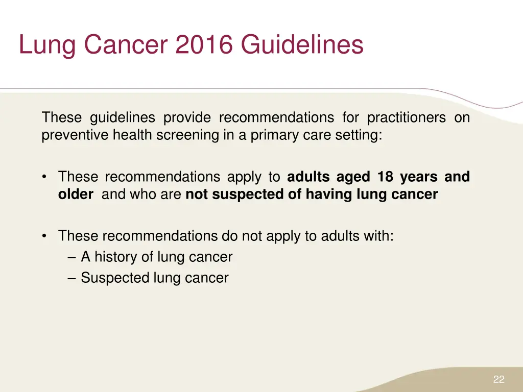 lung cancer 2016 guidelines