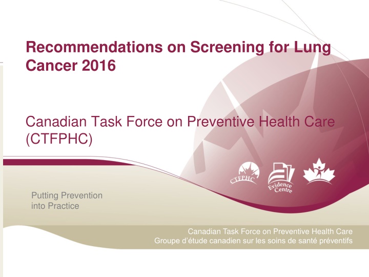 recommendations on screening for lung cancer 2016