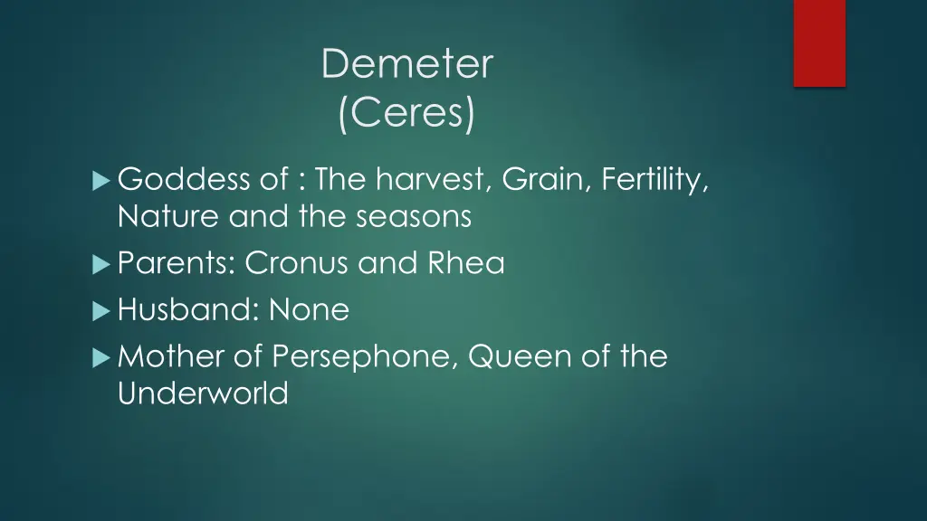 demeter ceres