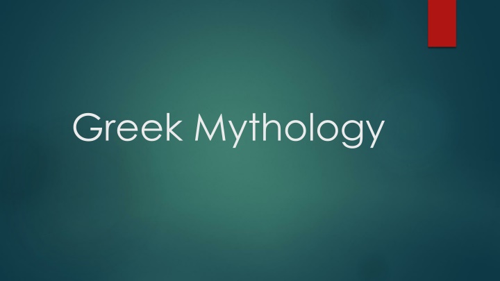 greek mythology