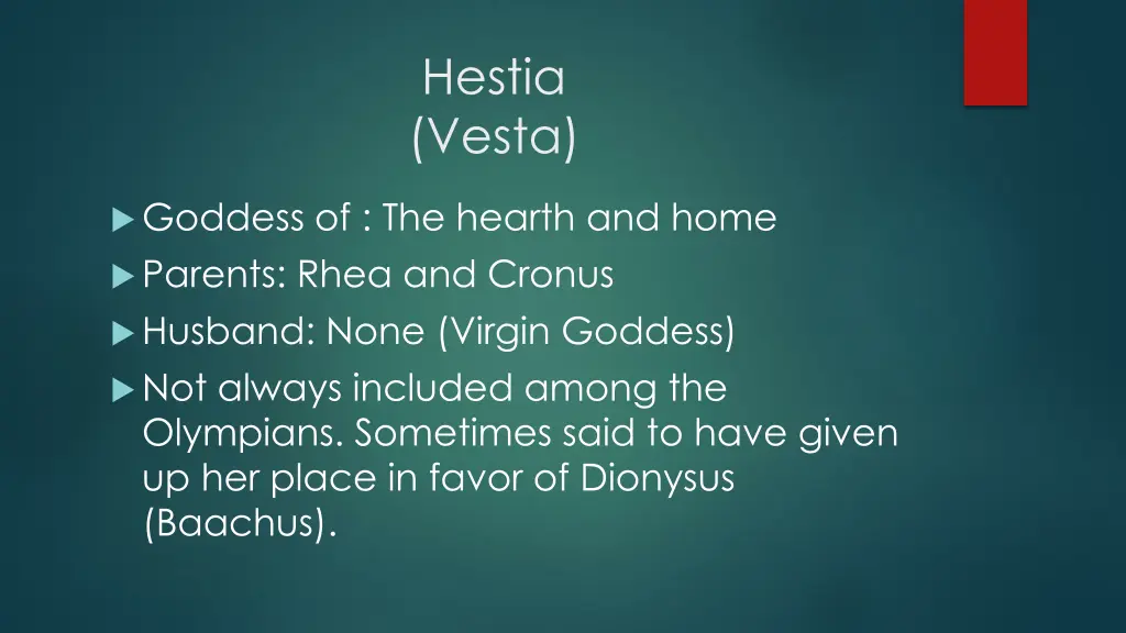 hestia vesta