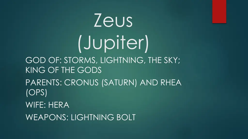 zeus jupiter