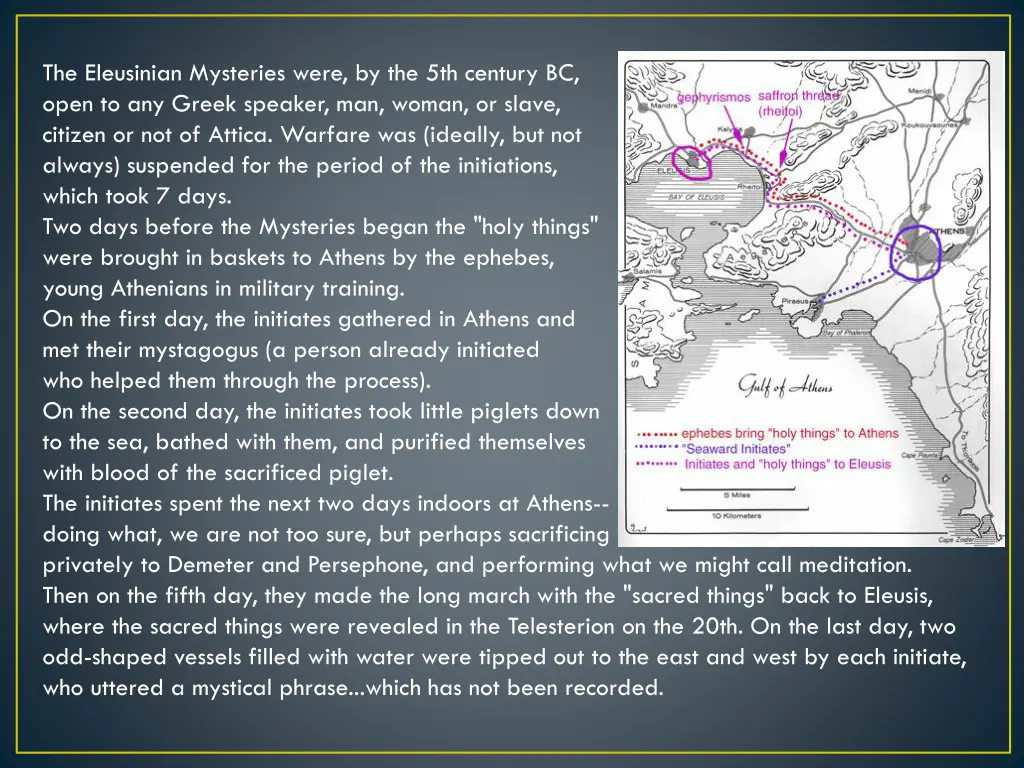 the eleusinian mysteries were by the 5th century