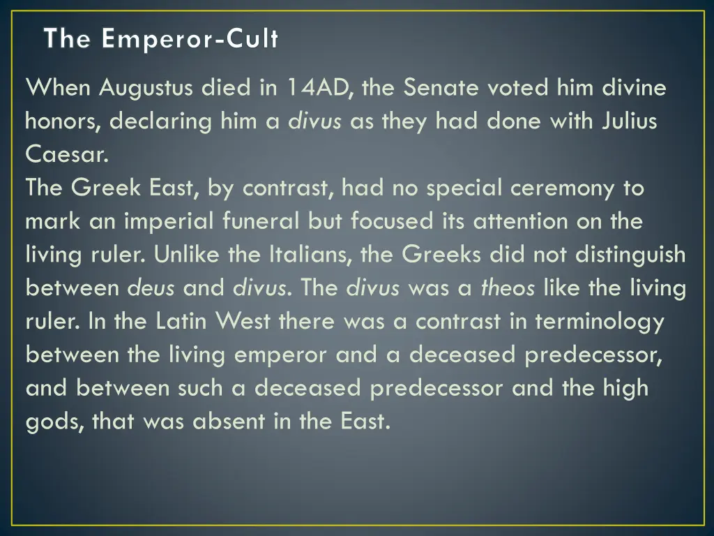 the emperor cult 3