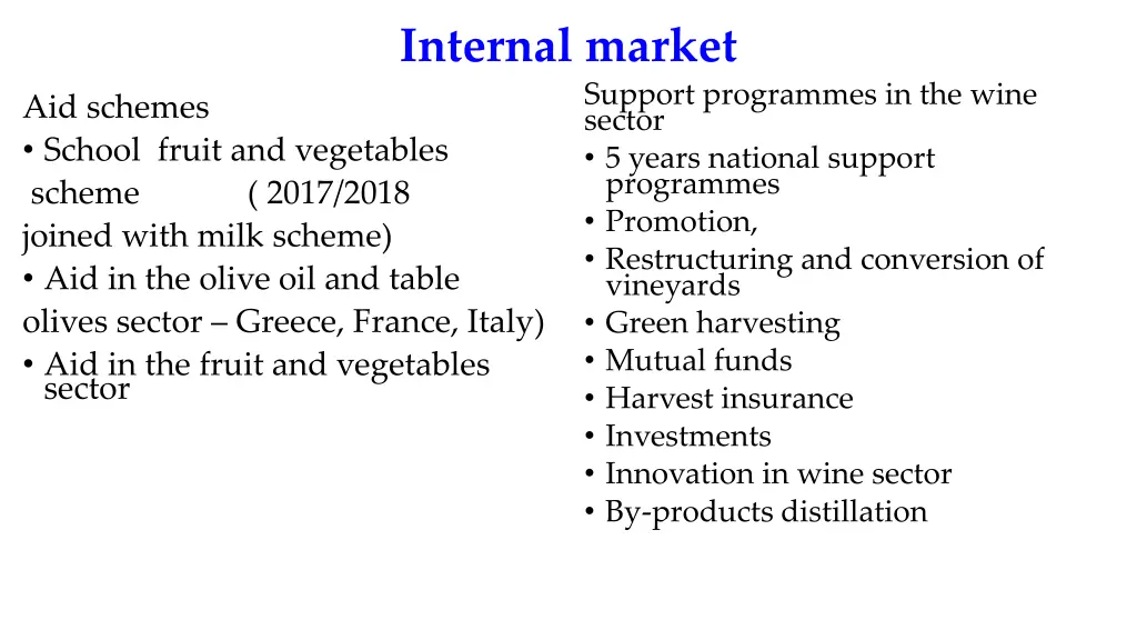 internal market 1