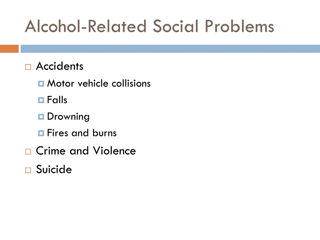 alcohol related social problems