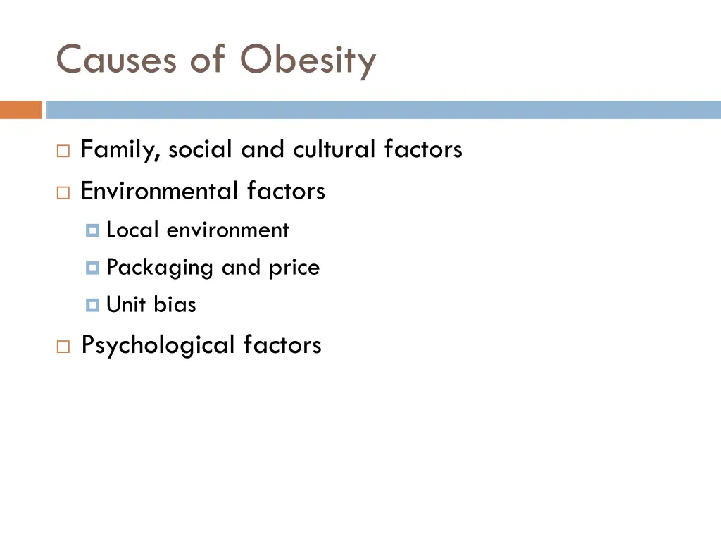 causes of obesity 2