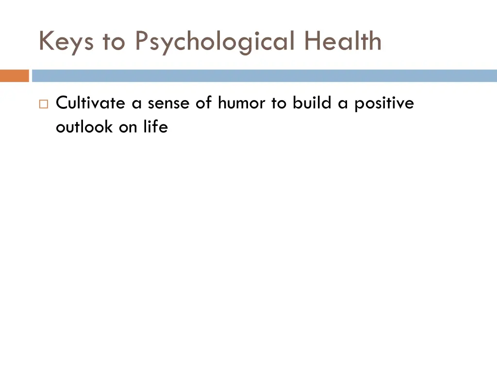 keys to psychological health 1