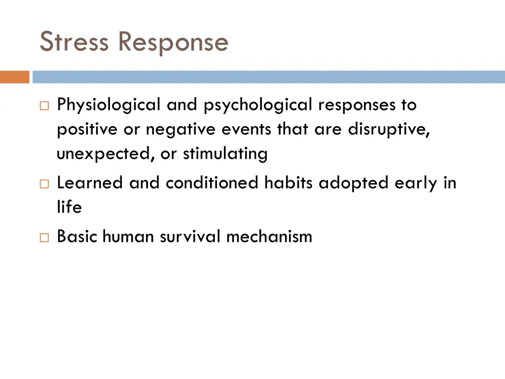 stress response