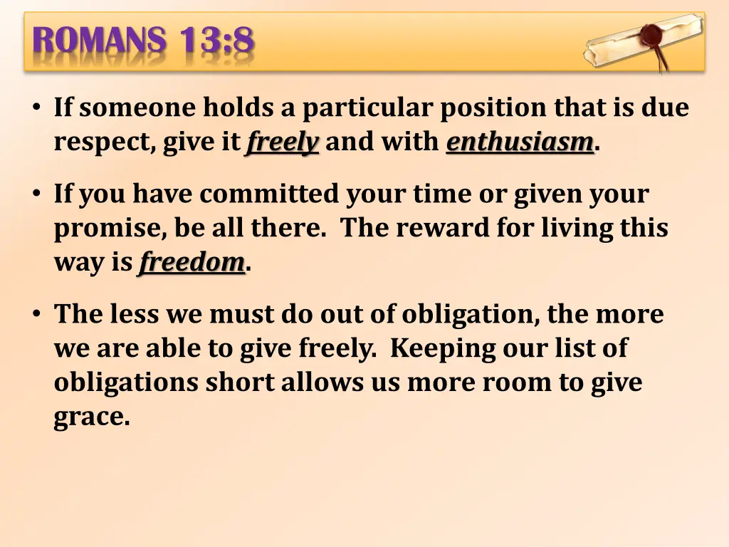 romans 13 8 4