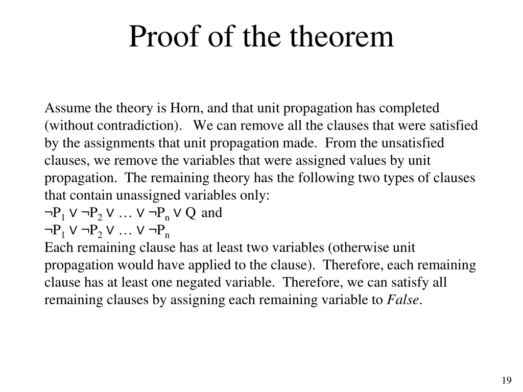 proof of the theorem