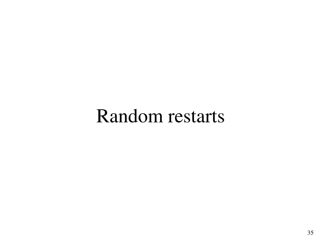 random restarts