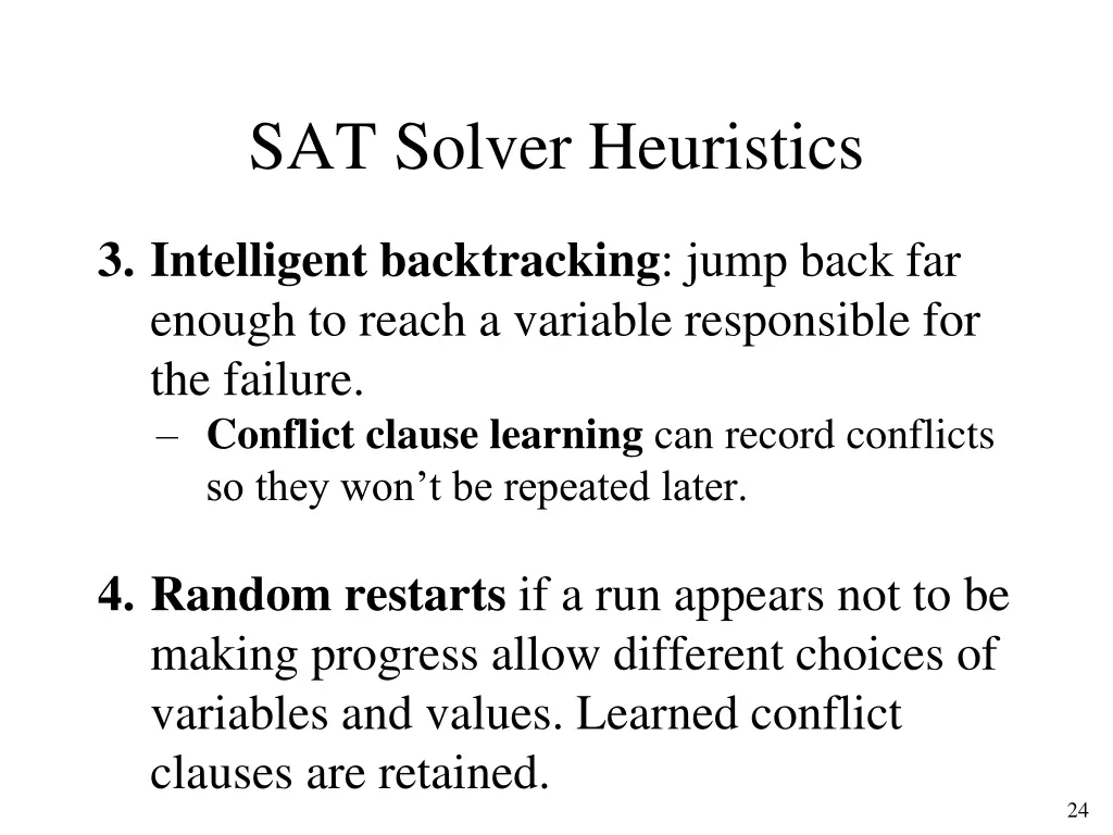 sat solver heuristics 1