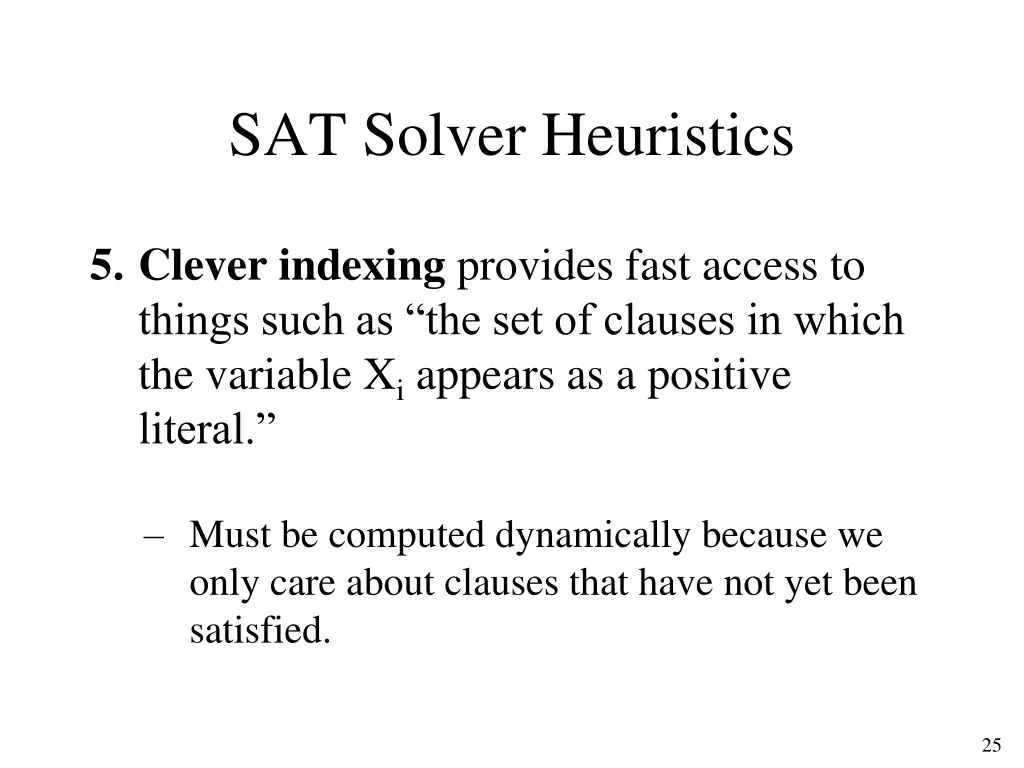 sat solver heuristics 2