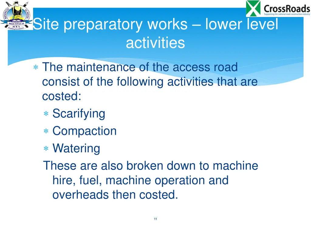 site preparatory works lower level activities 2