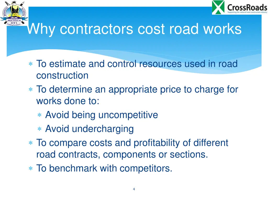 why contractors cost road works