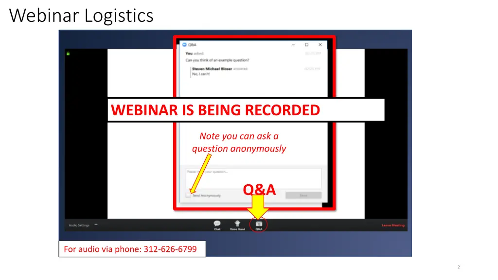 webinar logistics