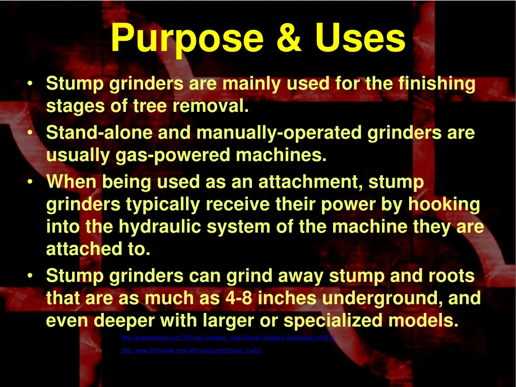 purpose uses