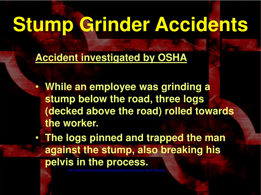 stump grinder accidents 2