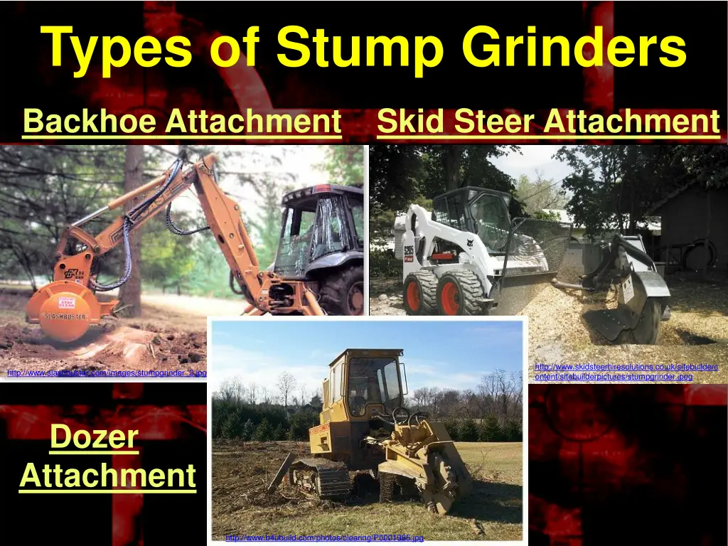 types of stump grinders 1