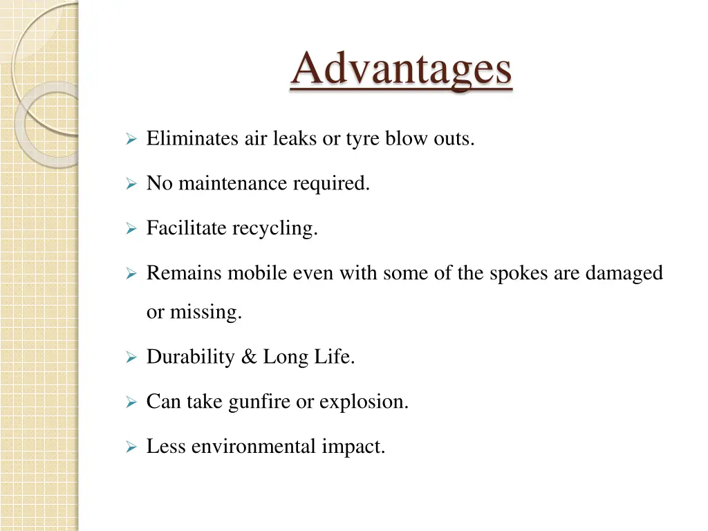 advantages