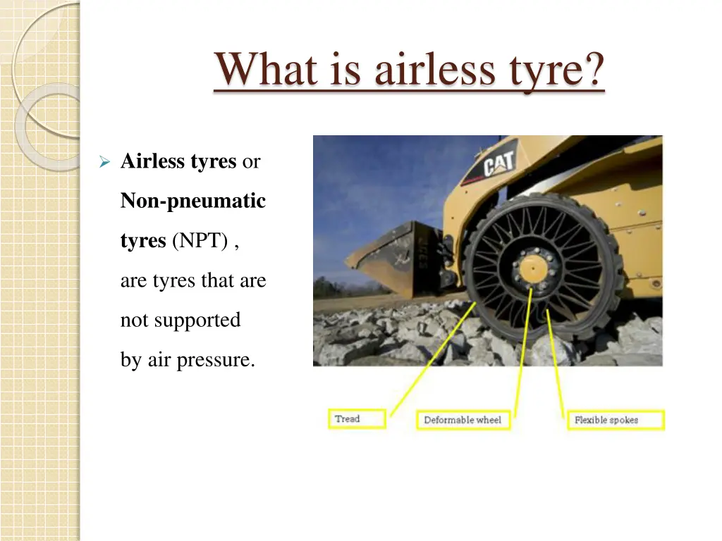 what is airless tyre