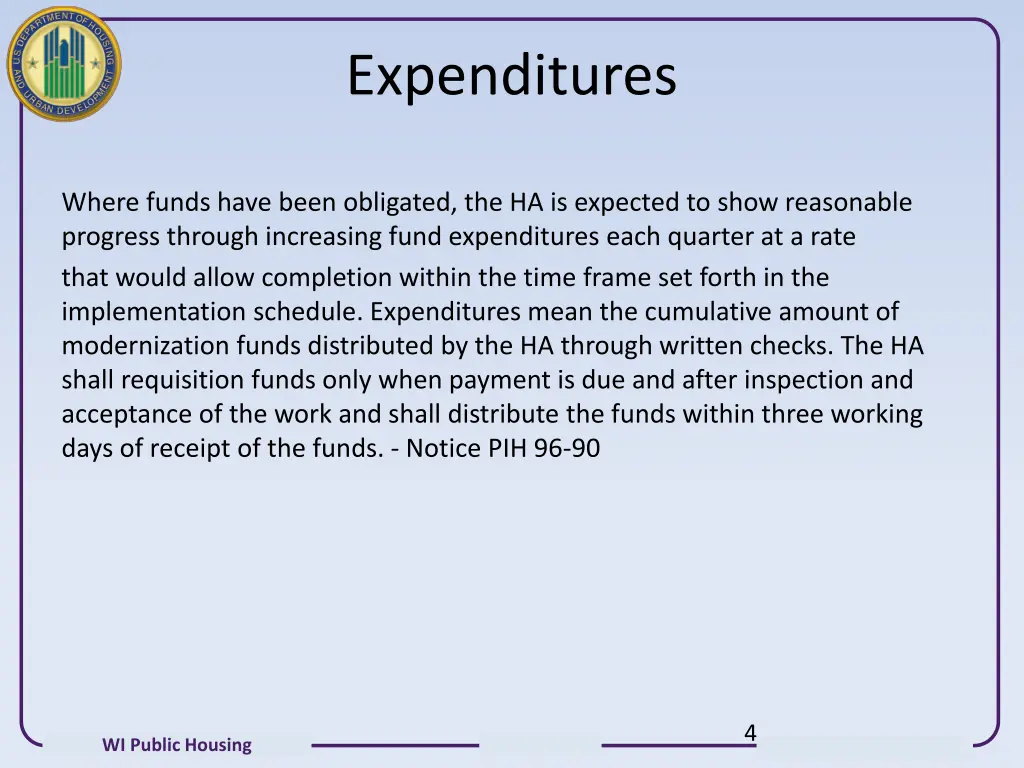 expenditures