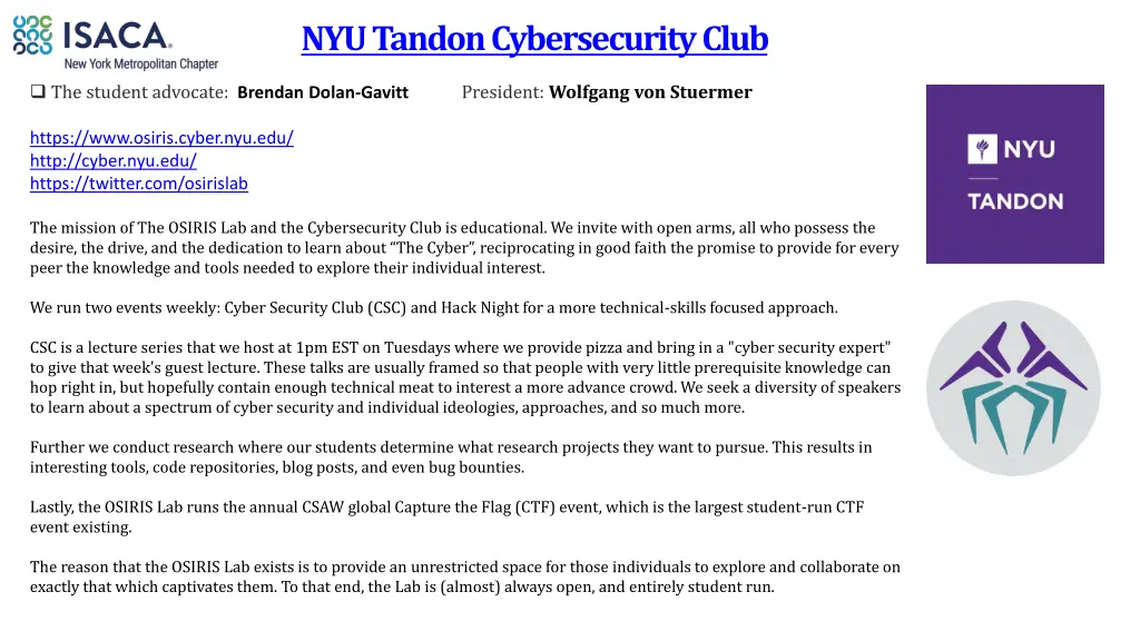 nyu tandon cybersecurity club