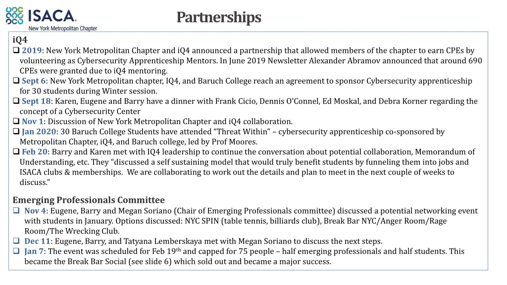 partnerships