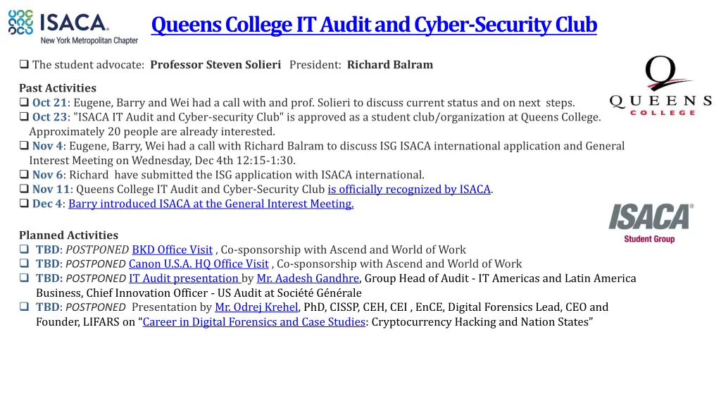 queens college it audit and cyber security club