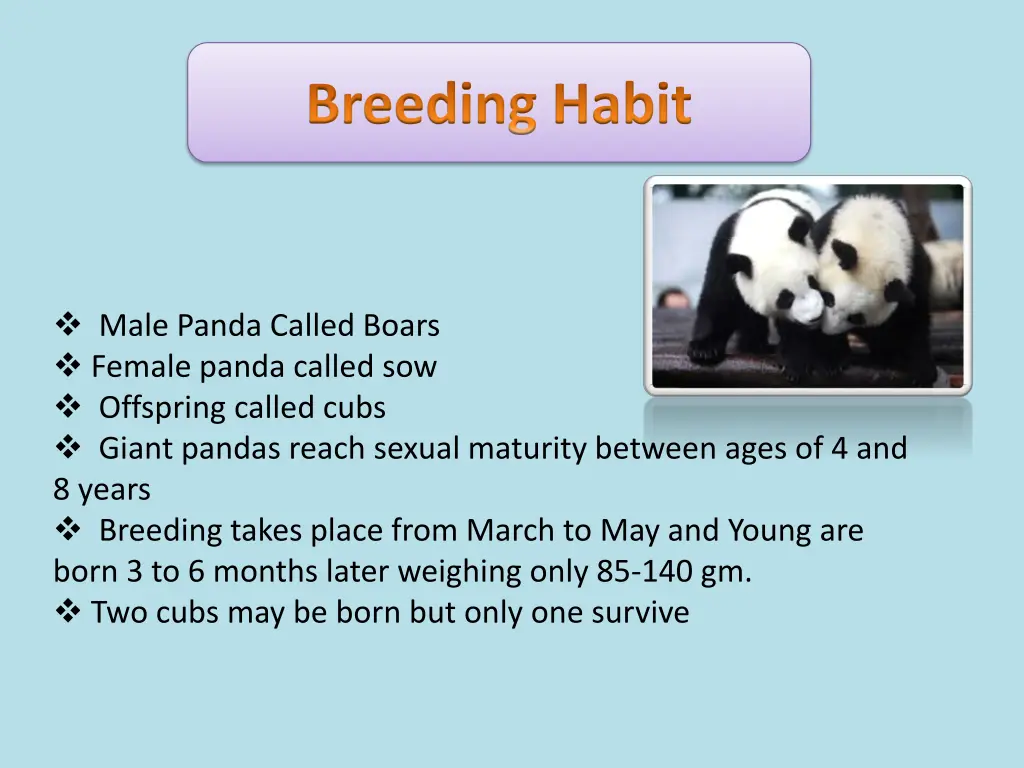 breeding habit