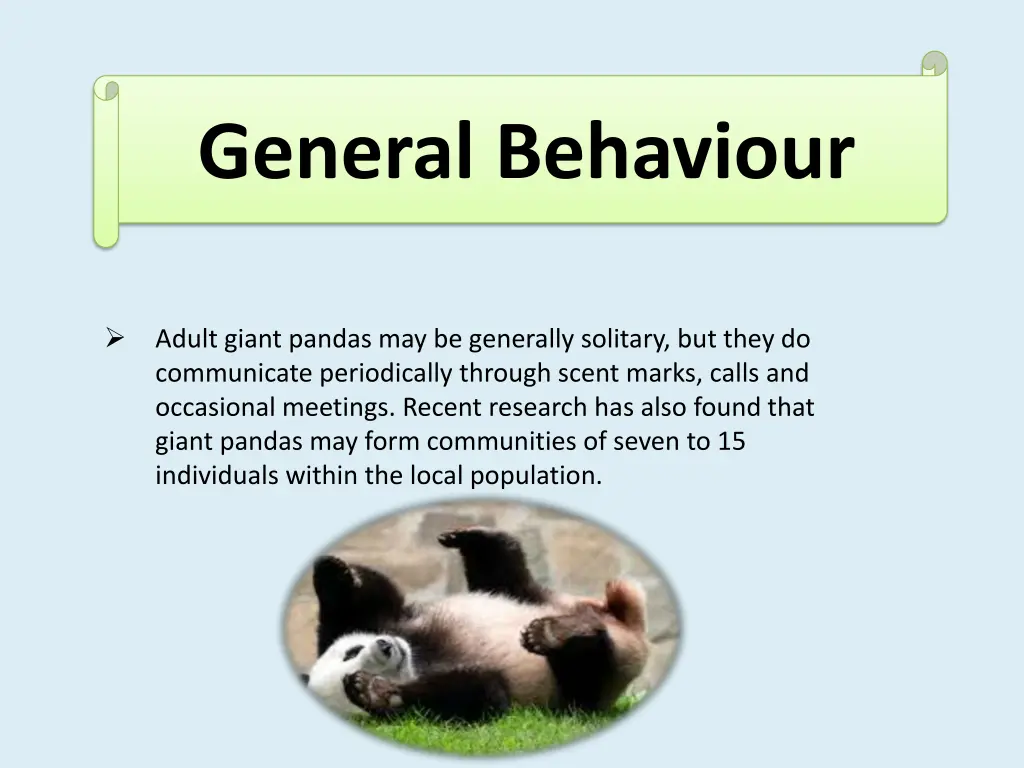 general behaviour