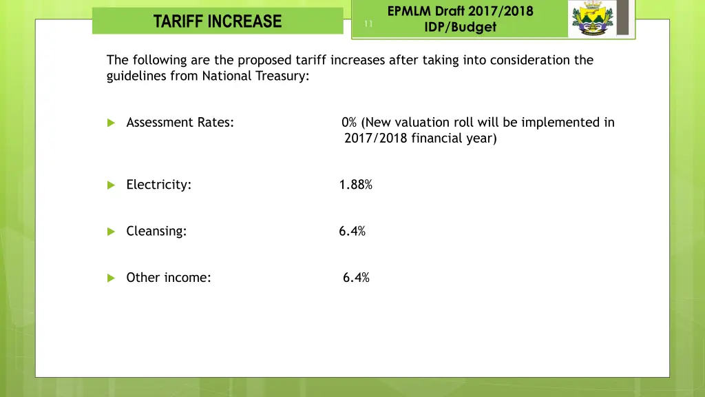 epmlm draft 2017 2018 idp budget 9