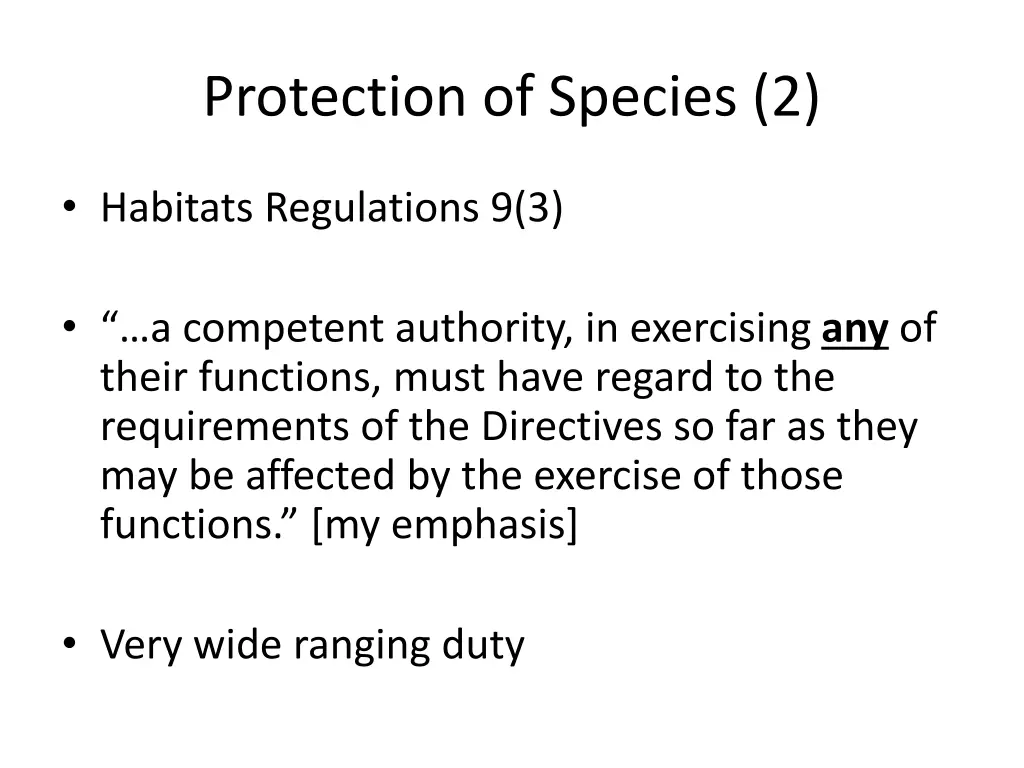 protection of species 2