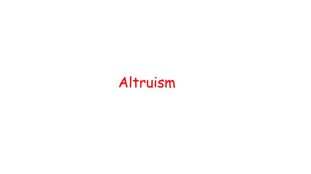 altruism