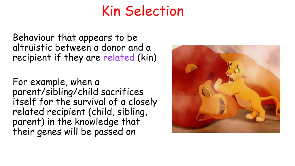 kin selection