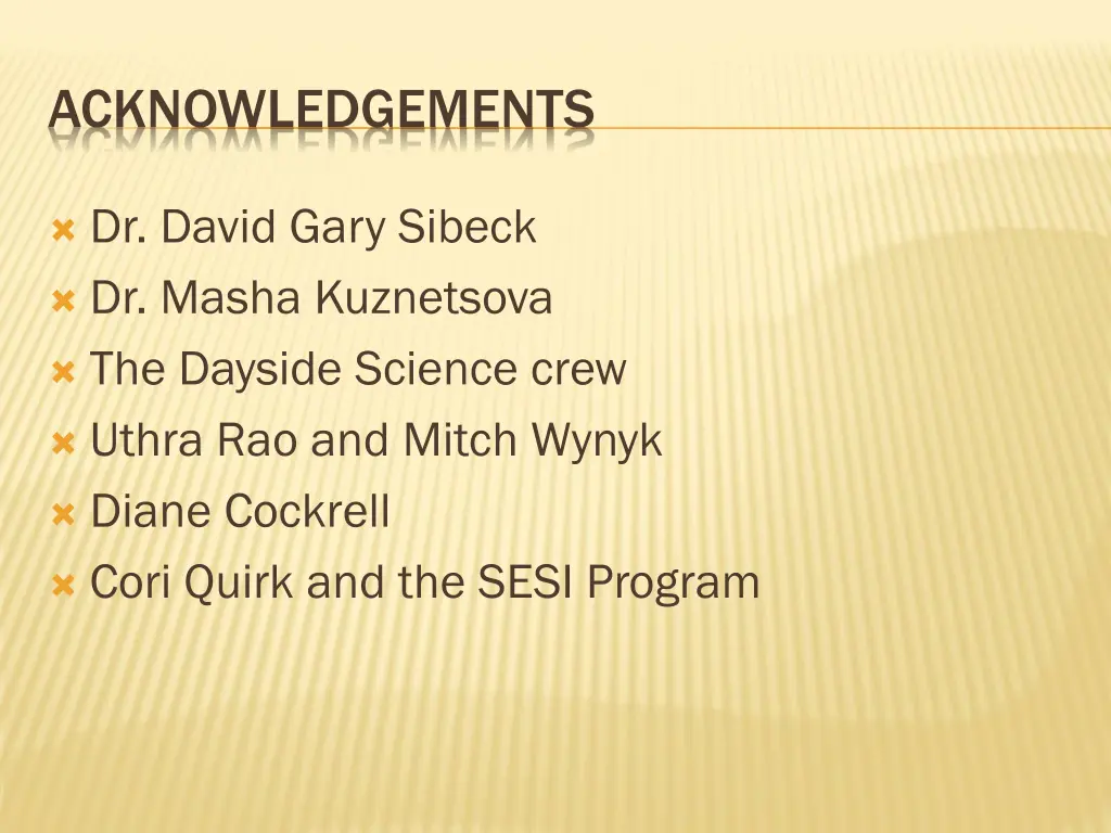 acknowledgements