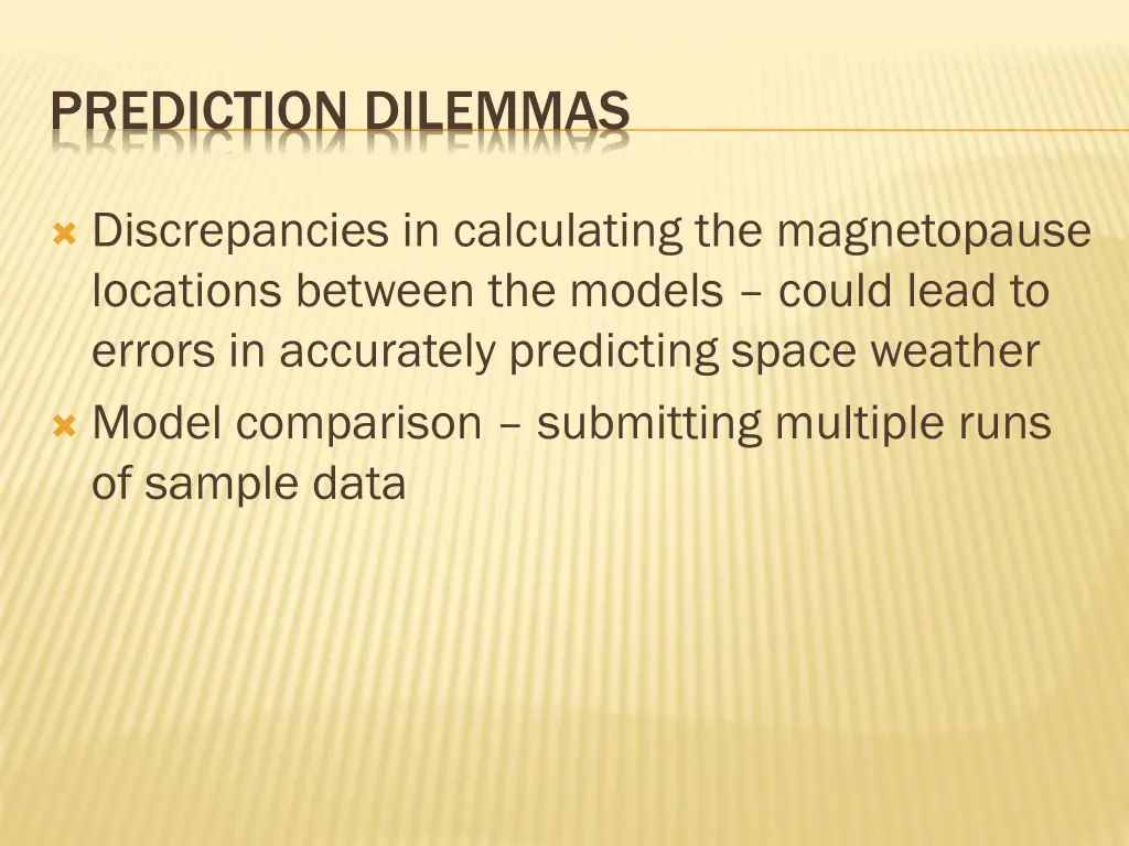 prediction dilemmas