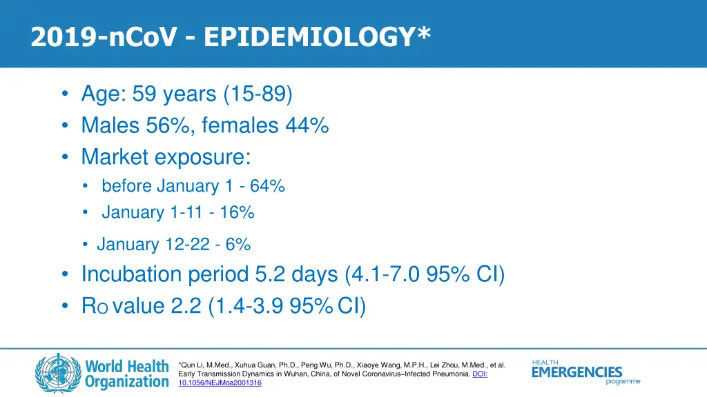 2019 ncov epidemiology