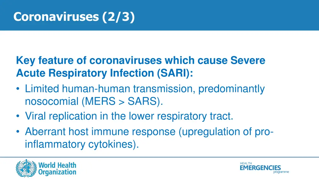 coronaviruses 2 3