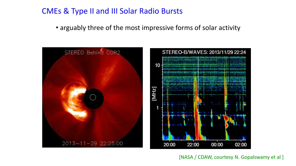 cmes type ii and iii solar radio bursts