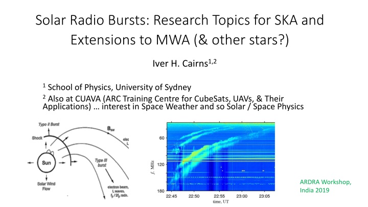 solar radio bursts research topics