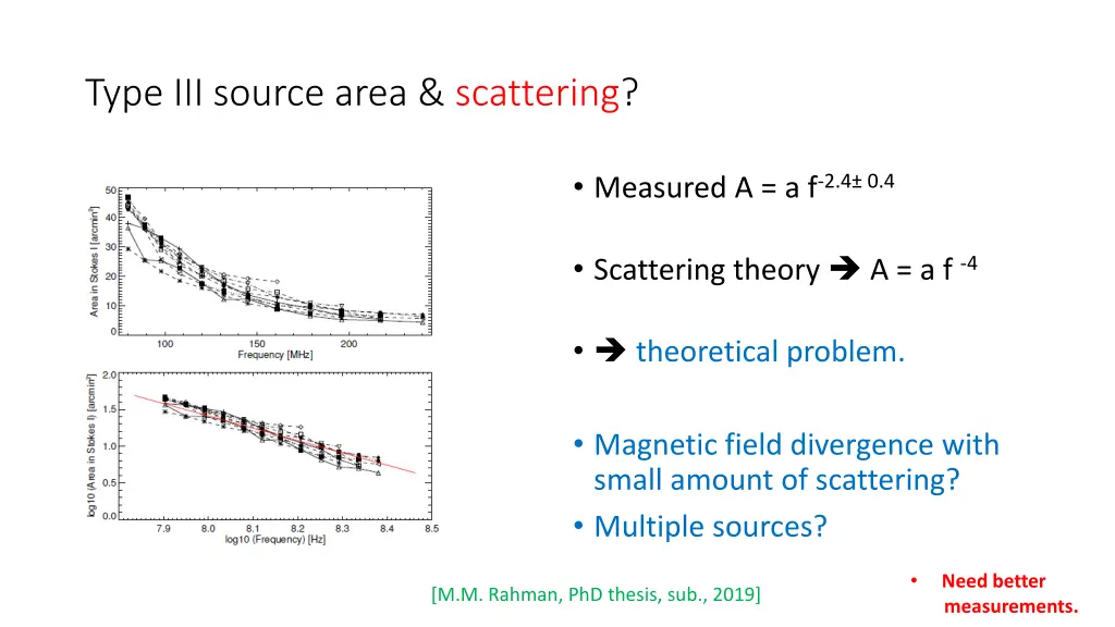 type iii source area scattering