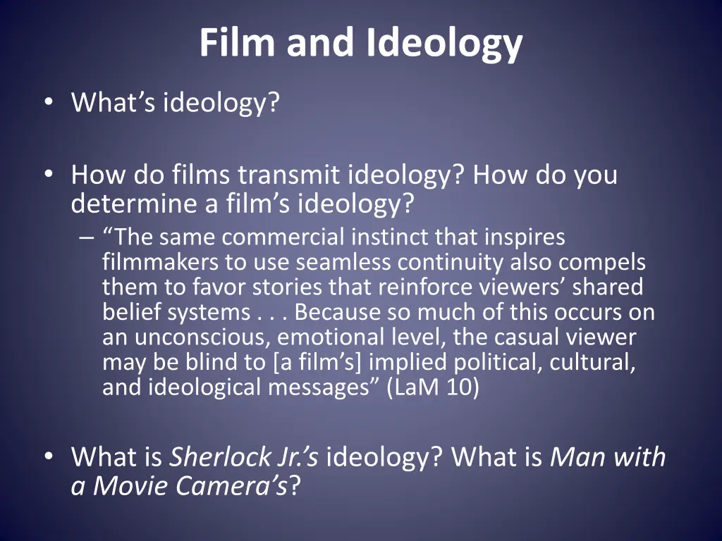 film and ideology