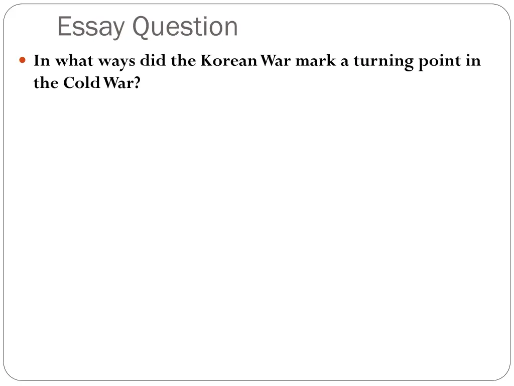 essay question 1