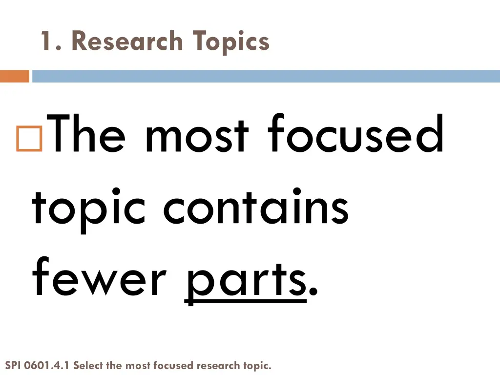 1 research topics 4