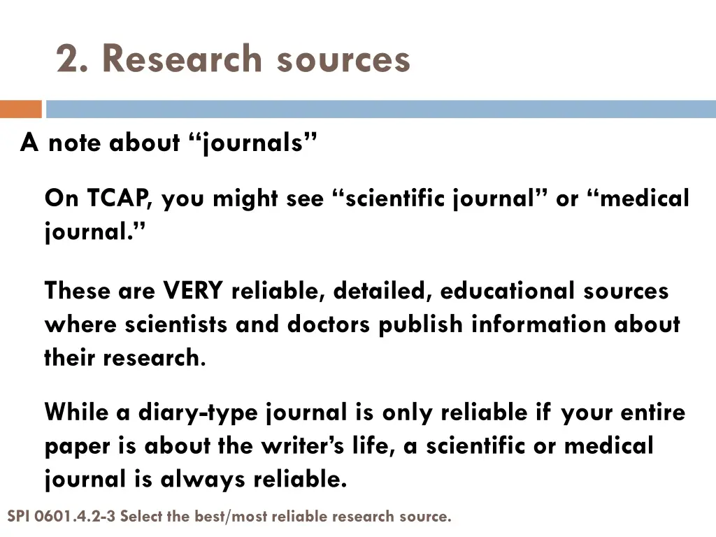 2 research sources 3